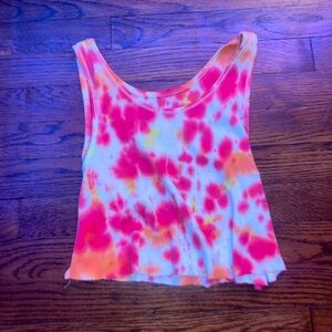 Tie dye cropped tank